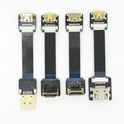 Mini HDMI Женский Кабель, FPC Женский Mini HDMI C Тип HDMI Расширение FPV Ribbo кабель для Multicopter аэрофотосъемки C4-A