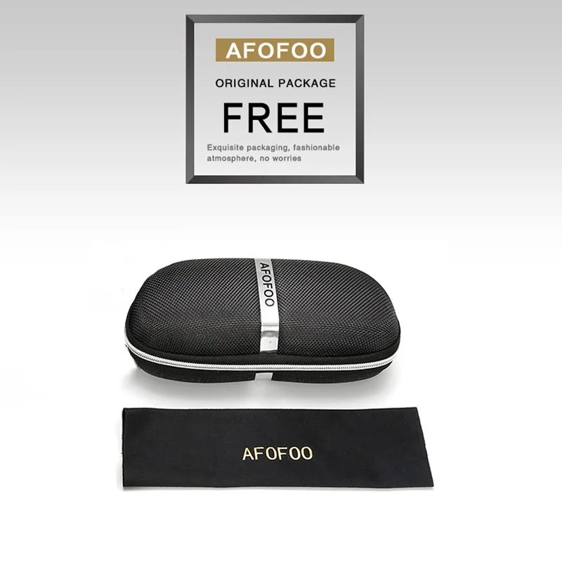 Солнцезащитные очки AFOFOO Мужские поляризационные для вождения с чехлом защитой