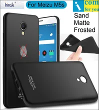 Imak Матовое Песок Case Обложка Для Meizu M5s M5 Примечание ТПУ Силиконовая Матовая Кожа Протектор Анти-отпечатков пальцев + Soft закаленное Стекло