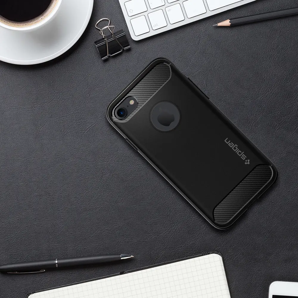 100% Original SPIGEN Rugged Armor para iPhone 8/iPhone 6 s/iPhone 7 100% Original SPIGEN Rugged Armor para iPhone 8/iPhone 6 s/iPhone 7