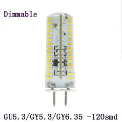 1X лампада светодиодный GU5.3 GY5.3 GY6.35 Светодиодный лампочки затемнения светодиодный теплые/Белый 220 светодиодный свет лампы светодиодный Spotlight