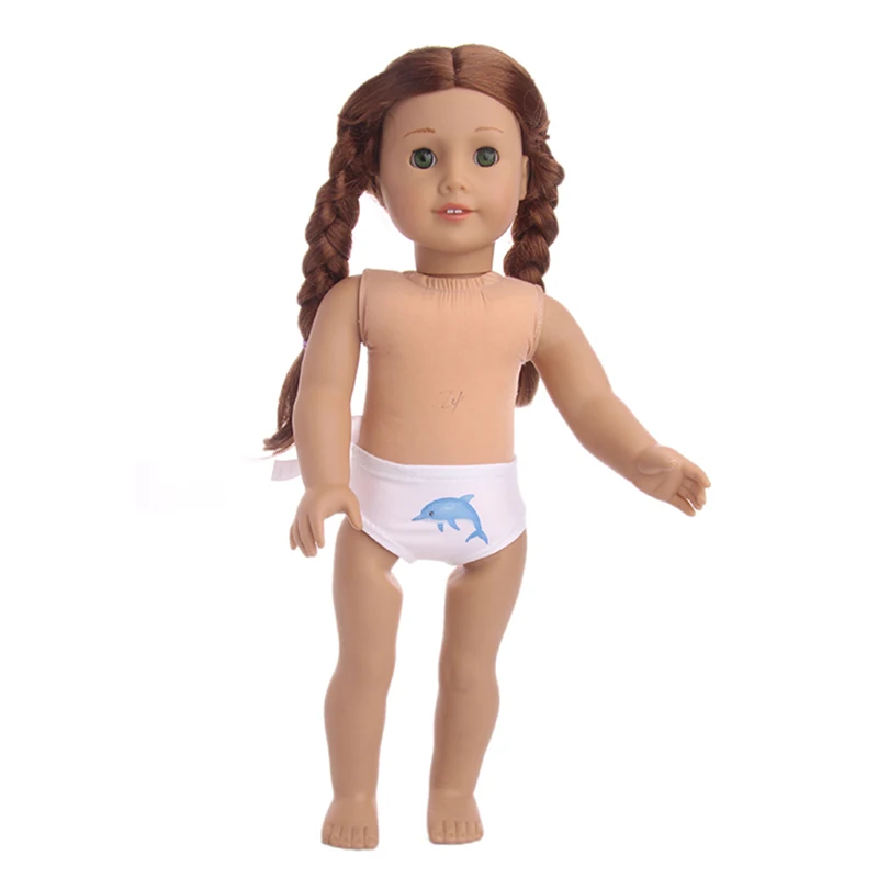 LUCKDOLL узорное нижнее белье подходит 18 дюймов Американский 43 см Детские аксессуары для кукол, игрушки для девочек, поколение, подарок на день рождения