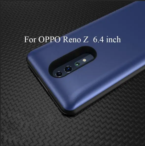 6500 мАч Внешний Мобильный блок питания для OPPO Reno/OPPO Reno Z чехол для зарядки аккумулятора беспроводной портативный для OPPO Reno 10x zoom - Цвет: Blue  For Reno Z