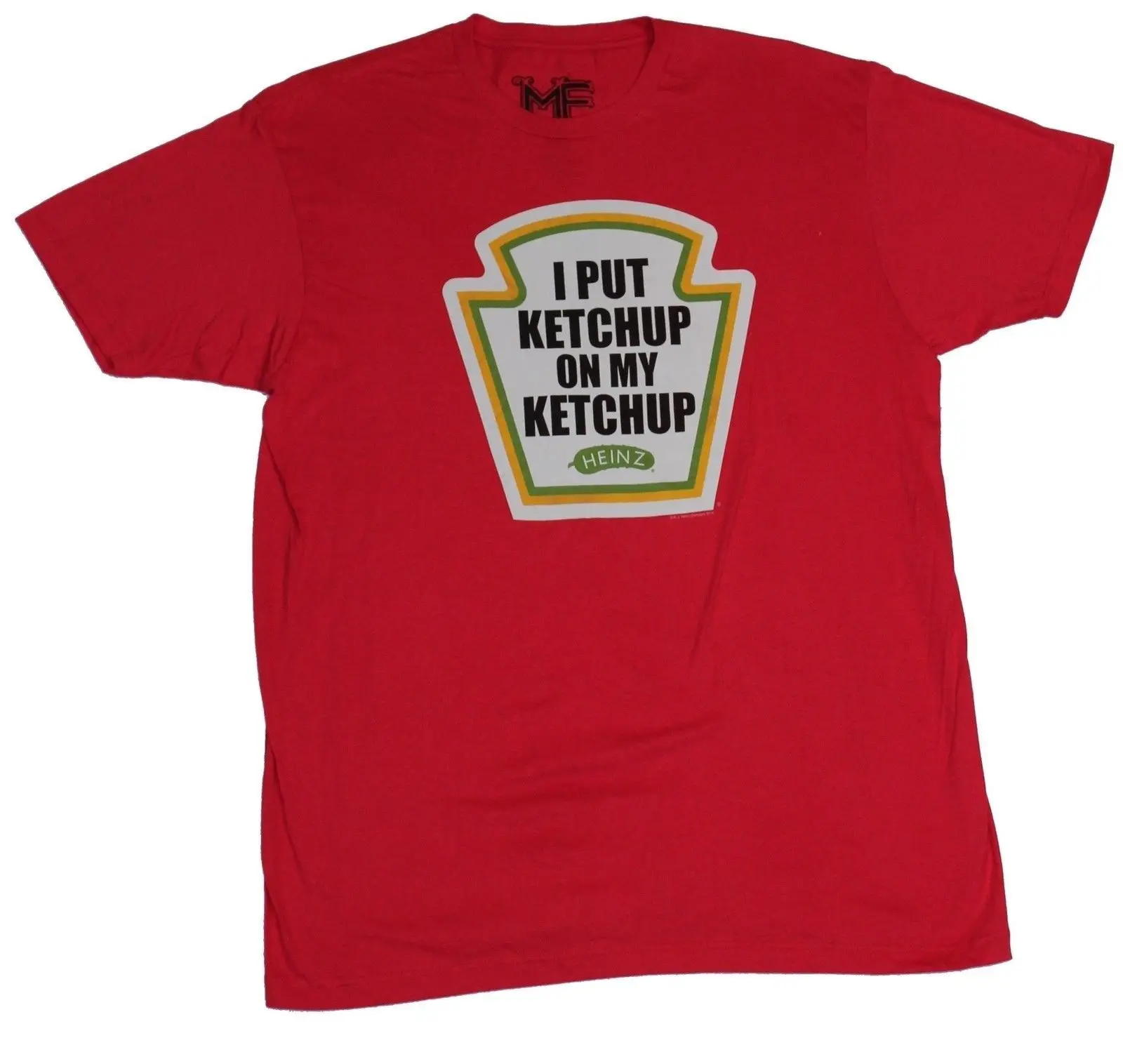 Heinz Ketchup Mens T Shirt I Put Ketchup on My Ketchup Logo Image white