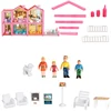69*16.5*36cm No.955 DIY Family Doll House Toy Dollhouse Accessories With Miniature Furniture Garage Toys For Girl Gifts ► Photo 2/5