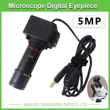 5MP Binocular Stereo Microscope Electronic Eyepiece USB Video CMOS Camera Industrial Eyepiece Camera for Image Capture
