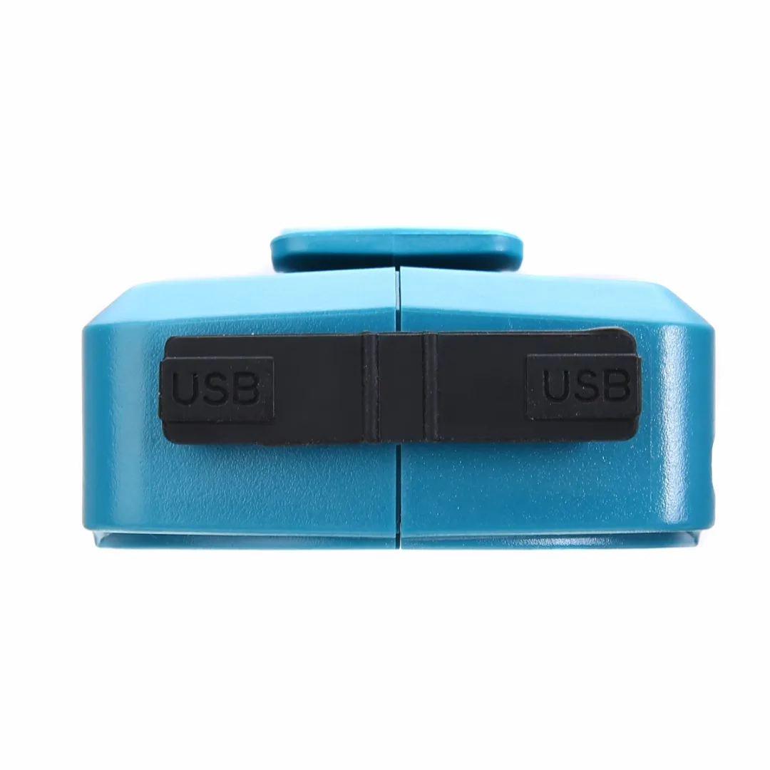 USB Charging Adapter USB Power Connector 5V 2A for for Makita BL1830 BL1430 Blue 2 USB Ports