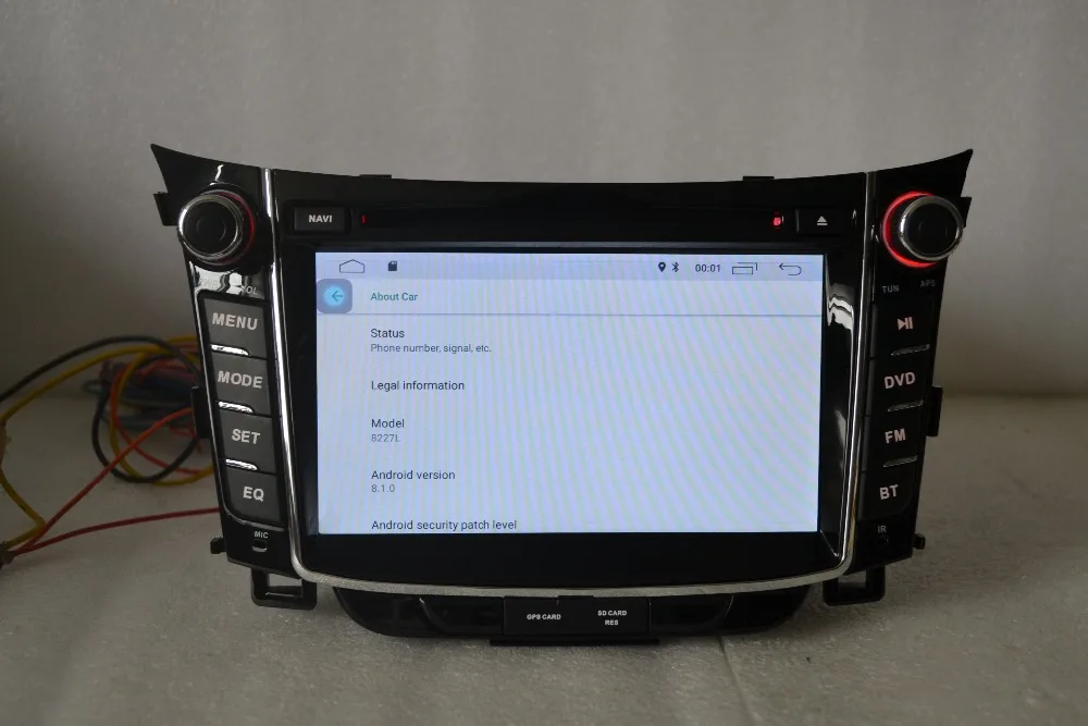 Clearance 2 din 7"Android 8.1 for HYUNDAI I30 2013 car dvd,gps navigation 3G,Wifi,BT,quad core,1024 x 600,support dvr,obd2,touch screen 9
