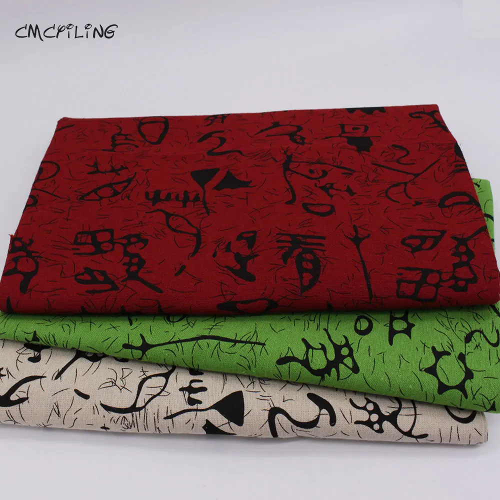 

Oracle Fabrics Printed Linen Cotton Fabric For Patchwork Sewing Pillow Tablecloths Cloth Tissue Home Textile Woven Telas Tecido