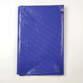 

5 Yards Royal Blue Bazin Riche Lace Fabric 2019 High Quality Jacquard Pattern Basin Women And Men Daily Clothes Material Fabric