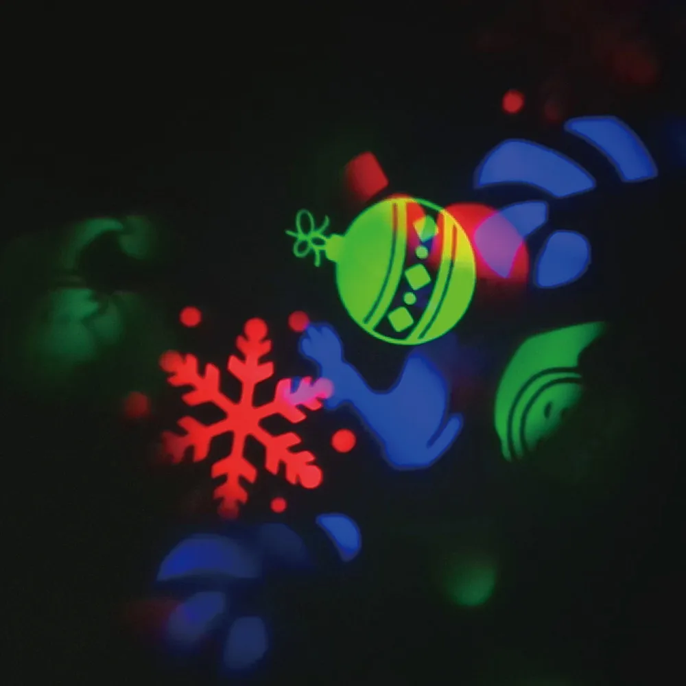 Высококачественный светодиодный фонарик-проектор, пейзаж, открытый, рождественские, вечерние, для сада, фильм, лампа, 4 узора, Прямая поставка