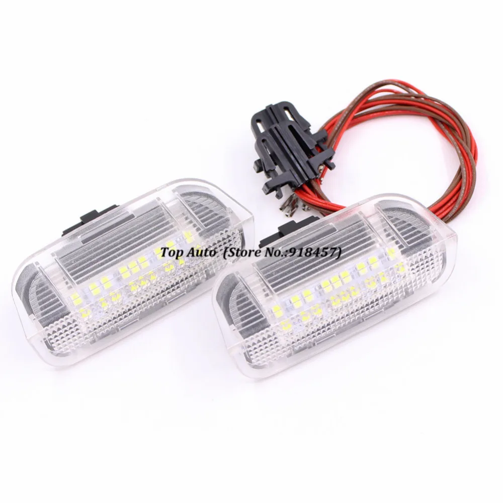 2 шт. белый 6000K Led супер яркий SMD шаг вежливое освещение двери для VW Golf MK5 MK6 Jetta Scirocco Passat B6 B7 EOS Tiguan CC