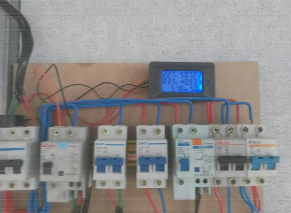 Digital Multimeter Power Meter Digital Voltmeter Multimeter Tester Digital Current Meter Electric Energy Meter AC 20A/100A Digital Voltage Meters