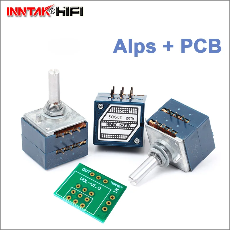 1Set Japan ALPS RK27 Potentiometer + PCB Board ( ALPS 10K 50K 100K