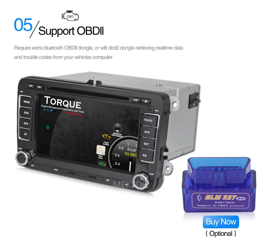 Sale 7 inch Android 7.1 2din Car GPS navigation Player for VW Caddy EOS Golf Jetta Passat tiguan polo golf 5 with DVD BT radio stereo 21
