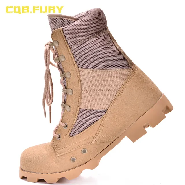 CQB.FURY Cow Suede Mens Military Desert Boots