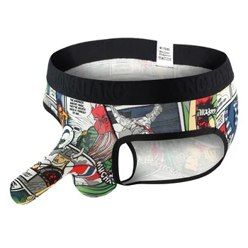 

Sexy Gay Underwear Men Briefs Shorts Printed Modal Underpants Breathable Capsule Panties For Man Cueca ropa interior hombre S-XL