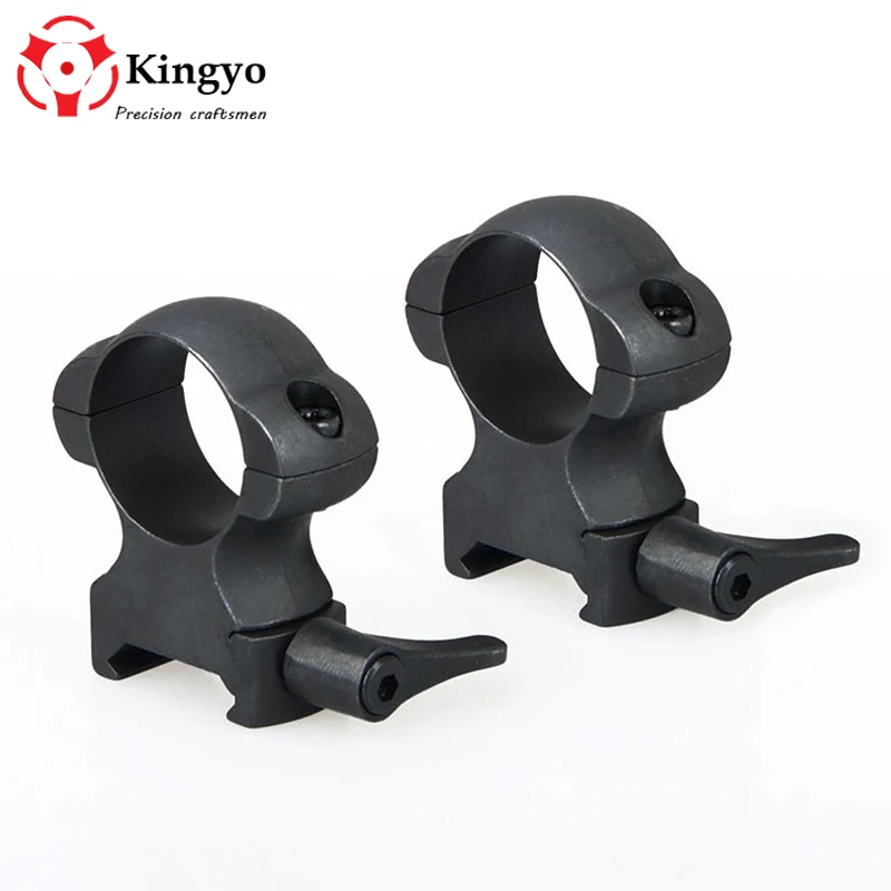 

1" 25.4mm High Ring 20mm Weaver Picatinny Rail Quick Release Scope Mount Hunting Caza