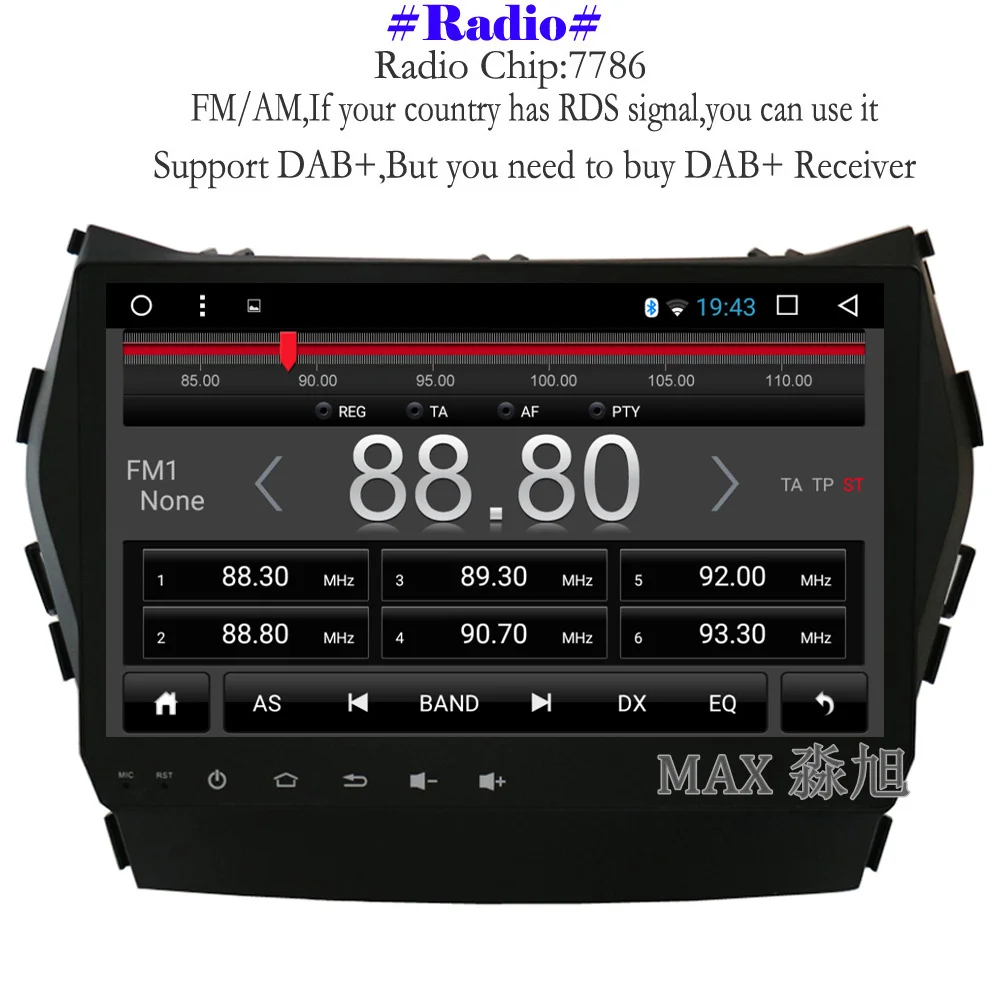 Excellent MAX Android 8.1.0 GPS Navigation System For Hyundai IX45 Santa Fe 2013 2014 2015 Car Radio RDS 4G WiFi Bluetooth SWC Free Map 4