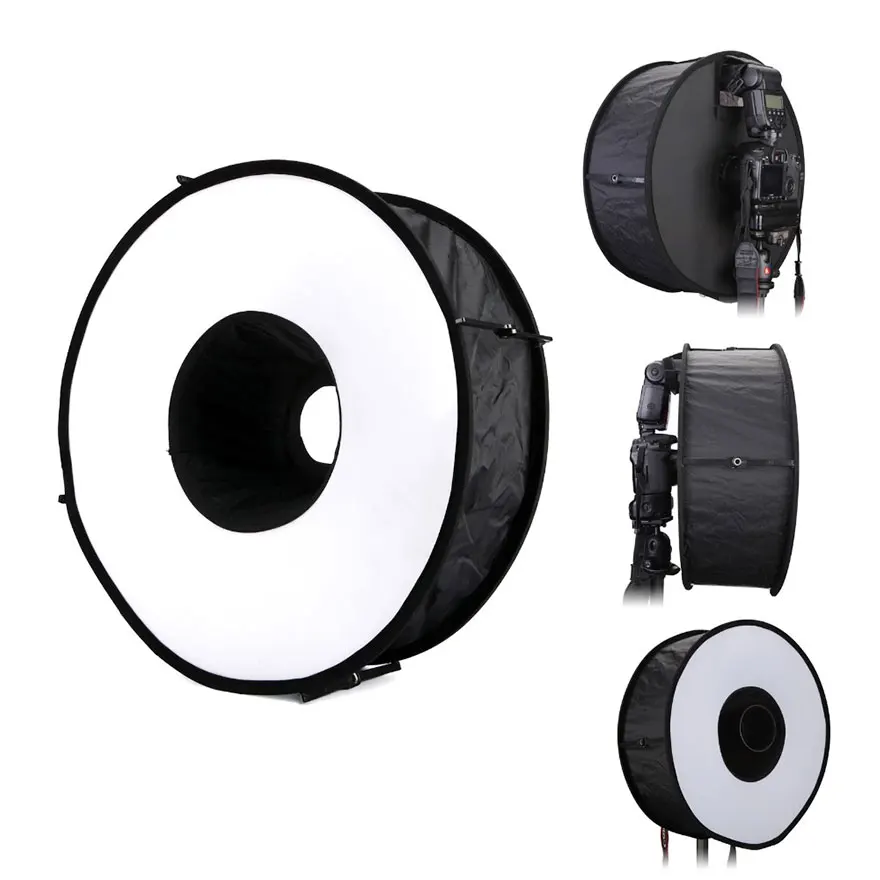 

45cm Speedlite Flash Diffuser Portable Round Softbox Macro Shoot Round Ring for Sony Canon Nikon YONGNUO Photography Accessories