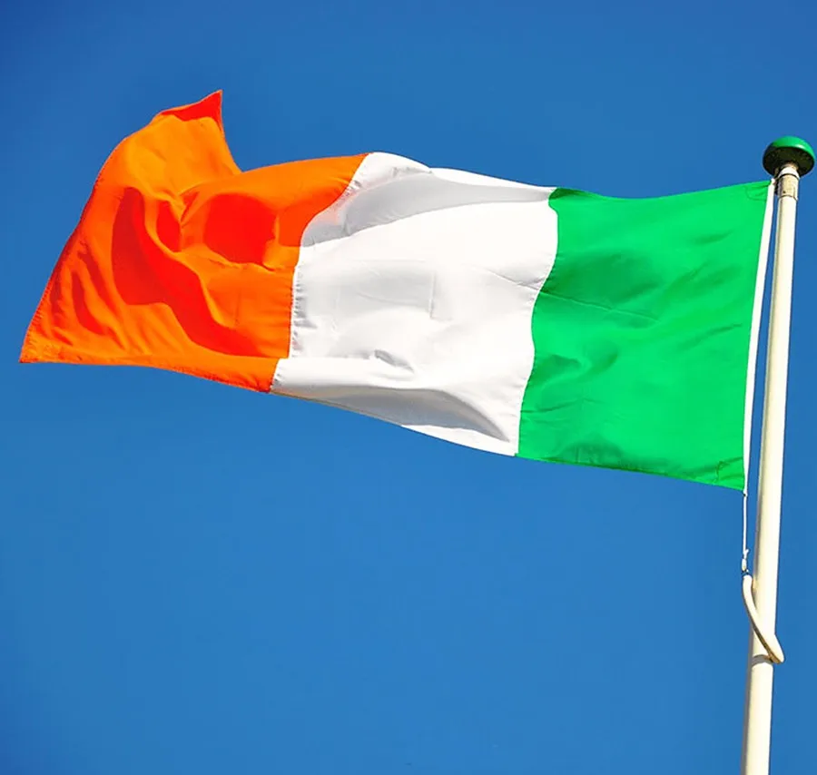 Ирландия Национальный флаг 60* см 90 см флаг баннеры Крытый Открытый украшения для патио фестивали празднования высококачественный флаг