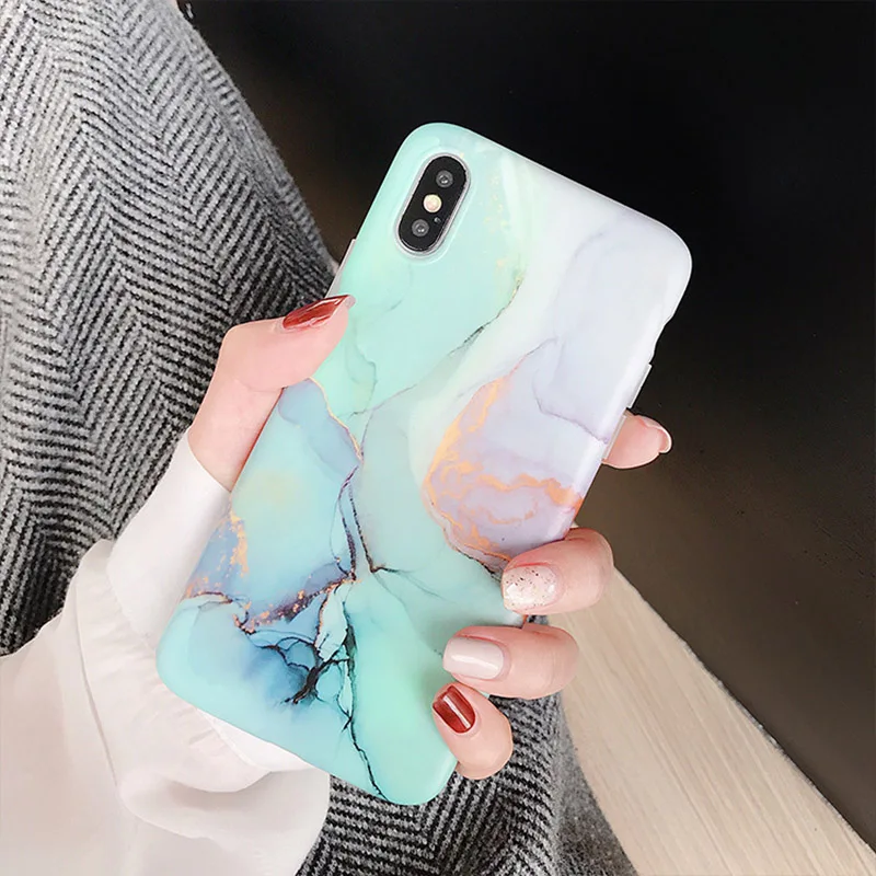 

Marble Phone Cases For iPhone XS Max Case For iPhone 7 8 6 6S Plus X XR XS Max Case Cover Luxury Silicone Soft TPU Coque Fundas