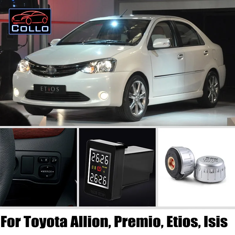 

Special TPMS For TOYOTA Allion / Premio / Etios / Isis / Tire Pressure Monitoring System Of External Sensors DIY Install So Easy