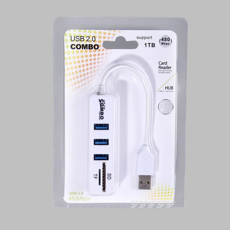Новинка комбинированный комплект с 3 USB 2 0 концентраторами MicroSD SD TF MicroUSB