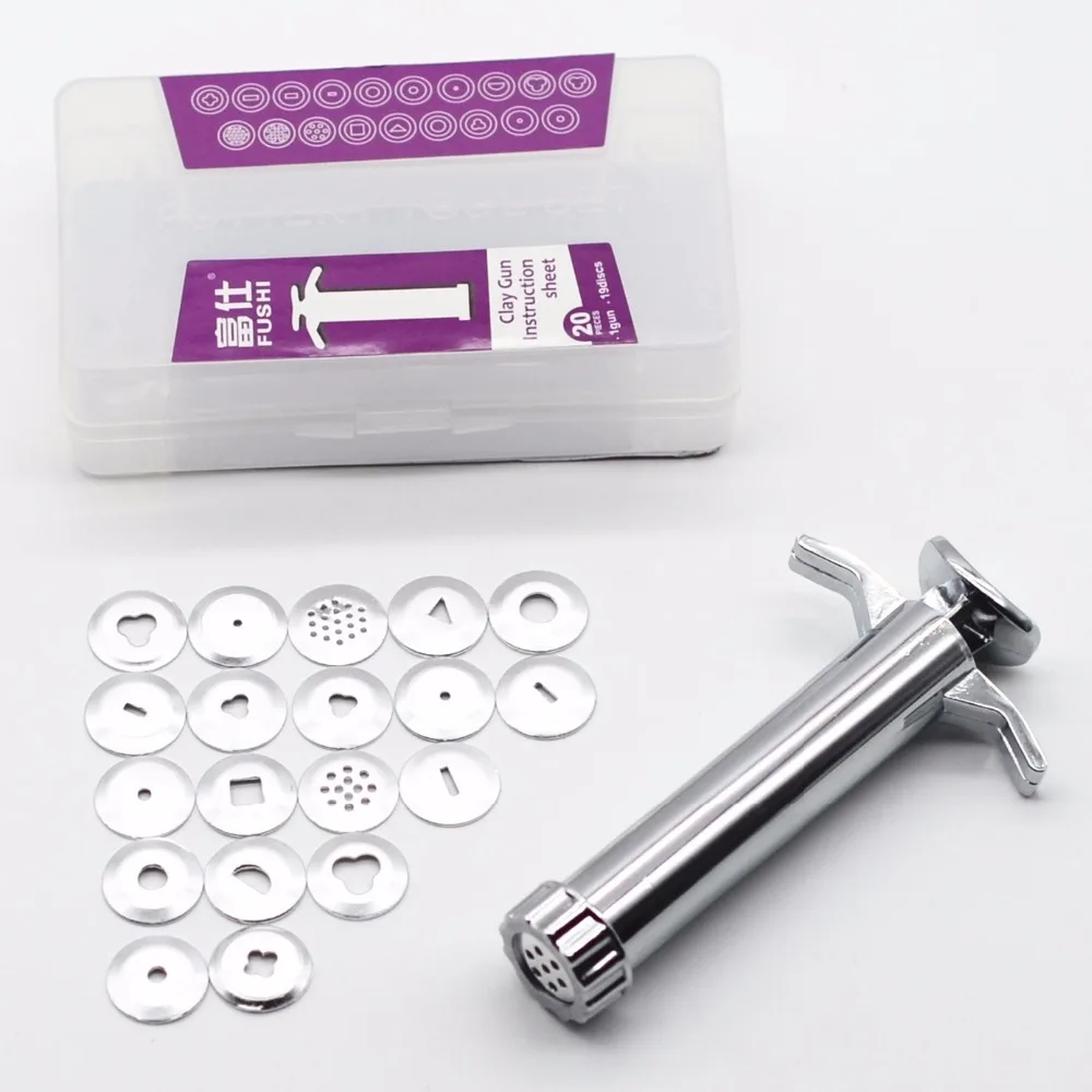 

Clay Gun Instruction Crowded mud machine Plasticine Clay Tool Mold Kit Set tool Chisel DIY Playdough Toys Fimo clay Tools