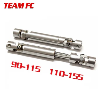 

2pcs 90-115mm 110-155mm Steel CVD Universal Joint Drive Shaft for 1/10 RC Rock Crawler Car SCX10 D90 S272