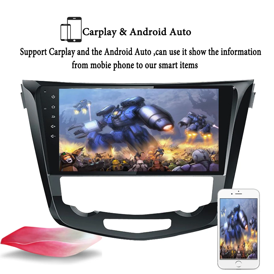 Top Octa core android 9.1 car dvd multimedia player for Nissan X-Trail Qashqai 2014 -2019 stereo radio gps navigation Tape Recorder 7