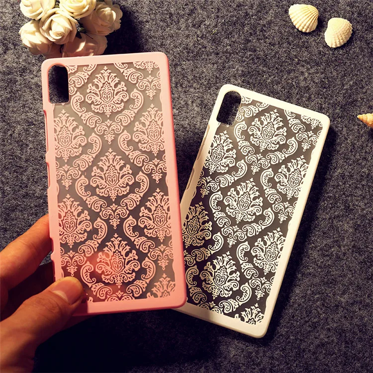 Patterns Printed Hollow Out Flower Style Phone Case for Lenovo Z90