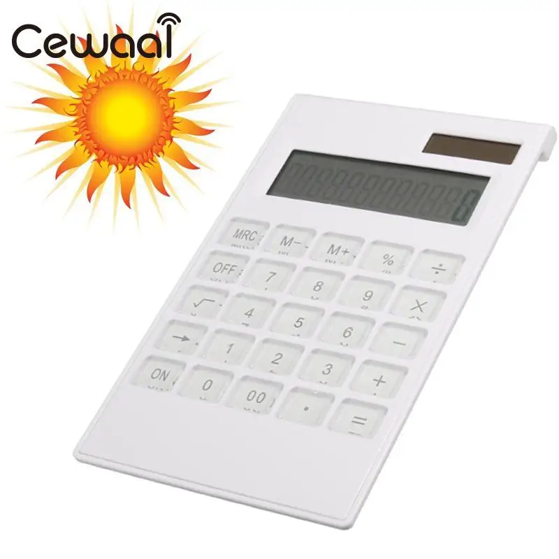 Cewaal المحمولة 12 الرقمية حاسبة الطاقة الشمسية طاقة الكريستال المفاتيح البطارية المزدوجة السلطة الحاسبة الإلكترونية Cewaal المحمولة 12 الرقمية حاسبة الطاقة الشمسية طاقة الكريستال المفاتيح البطارية المزدوجة السلطة الحاسبة الإلكترونية