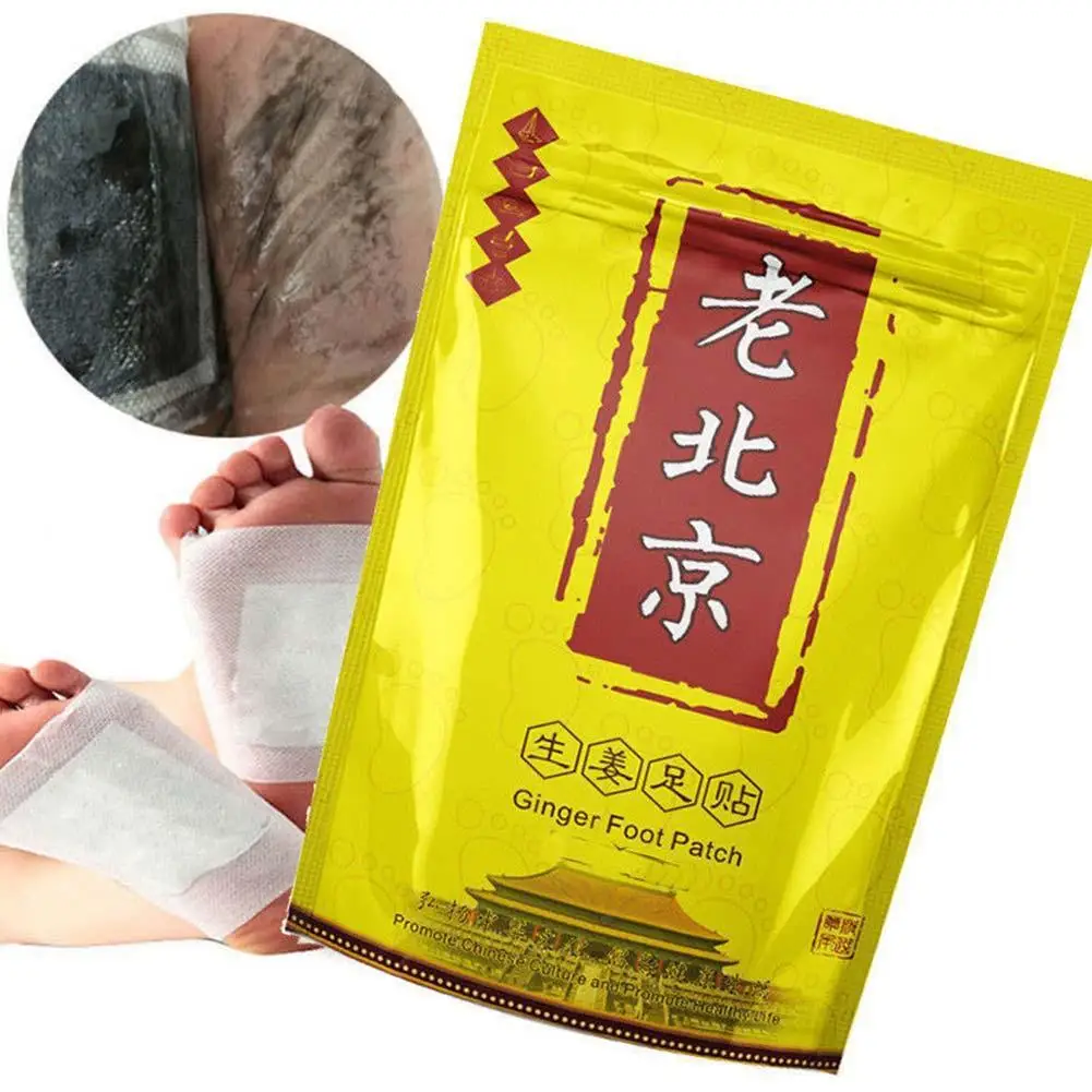 

10 Pcs Detox Foot Patch Body Relax Swelling Ginger Chinese Herbal Adhesive Pads Dropshipping