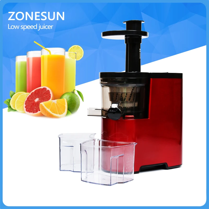ZONESUN High end red juice machine homemade nutritious and healthy juice/ easy operation juicer