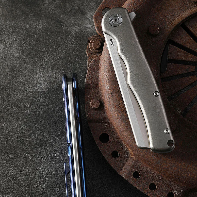 CH подлинный мужской бритва TC4 титановый сплав ручка карманный нож S35VN шарикоподшипник кувыркающийся складной охотничий инструмент EDC