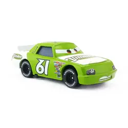 Disney игрушки № 61 номер гоночный автомобиль сплава модель игрушки 1:55 Масштаб Diecast металлического зеленый цвет Новый стиль автомобили для
