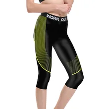 JIGERJOGER желтая полосатая обтекаемая Йога быстросохнущие Капри для бега женские спортивные штаны из спандекса 4 способ эластичная одежда шорты