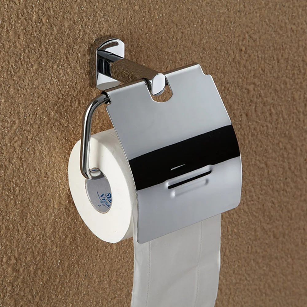 Toilet Paper Holder Chrome Plated Zinc Alloy Toilet Paper Holder
