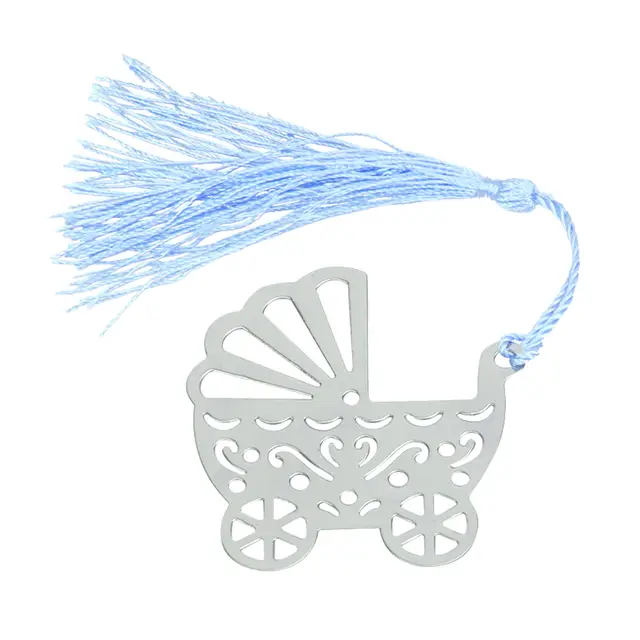 Online Shop Wedding Decoration Favor Baby Stroller Metal Bookmark
