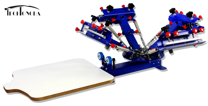 

2015 Table Type 4 Color 1 Station Screen Printing Machine