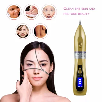 

LCD Display Laser Freckle Moles Removal Pen USB Rechargeable LCD Display Sweep Dark Spot Dot Mole Remover Machine Face Skin Care