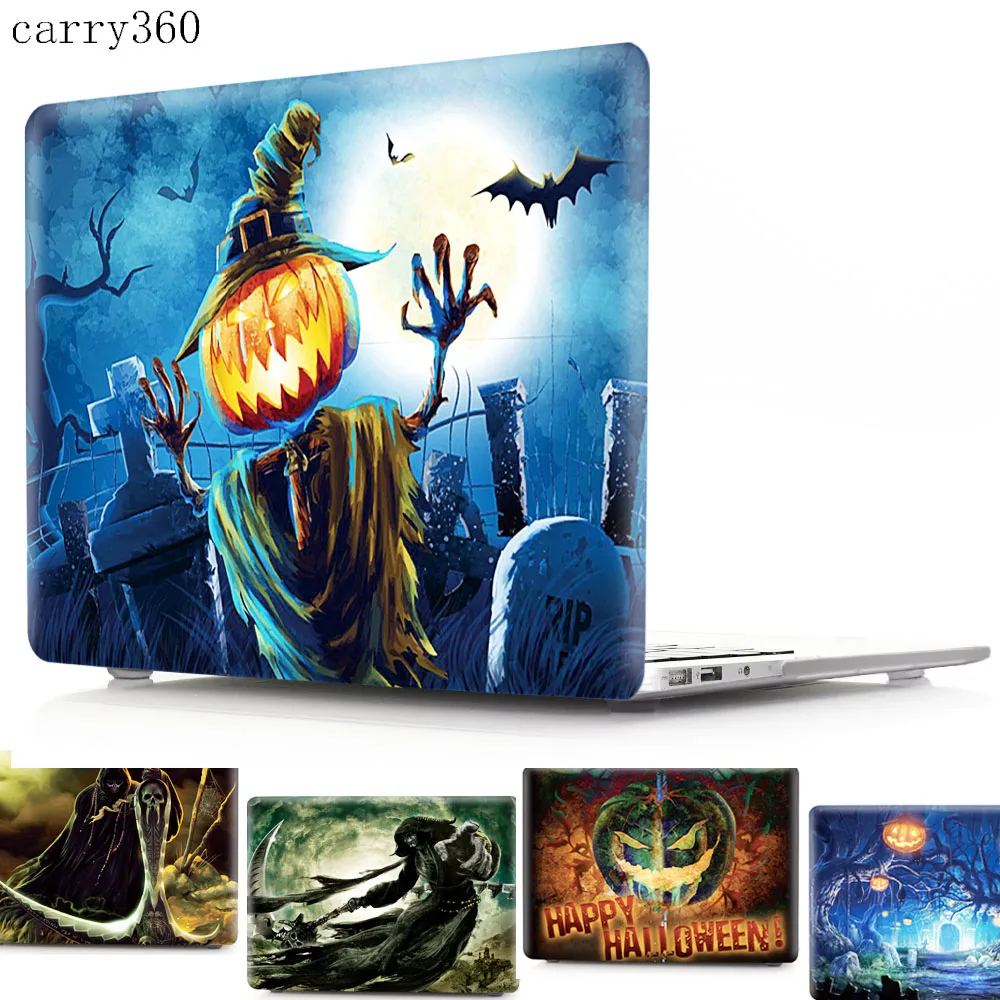 Жесткий чехол на Хэллоуин для Apple MacBook Air Pro Retina 11 12 13 Mac book New 15 дюймов с сенсорной