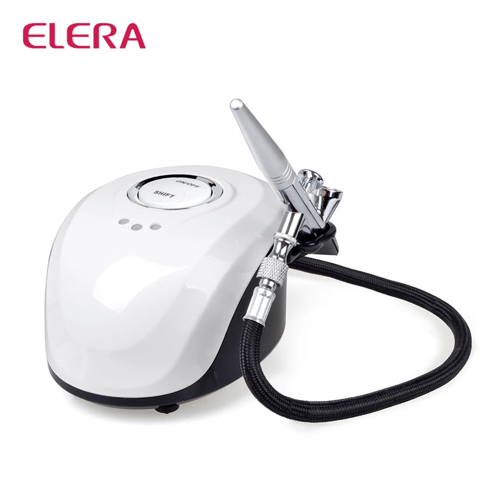 

ELERA Airbrush Compressor Kit Used for Nail Art, Cake Decoration, Makeup, Painting 3 Speeds Adjustable Tattoo Airbrush Fast Ship