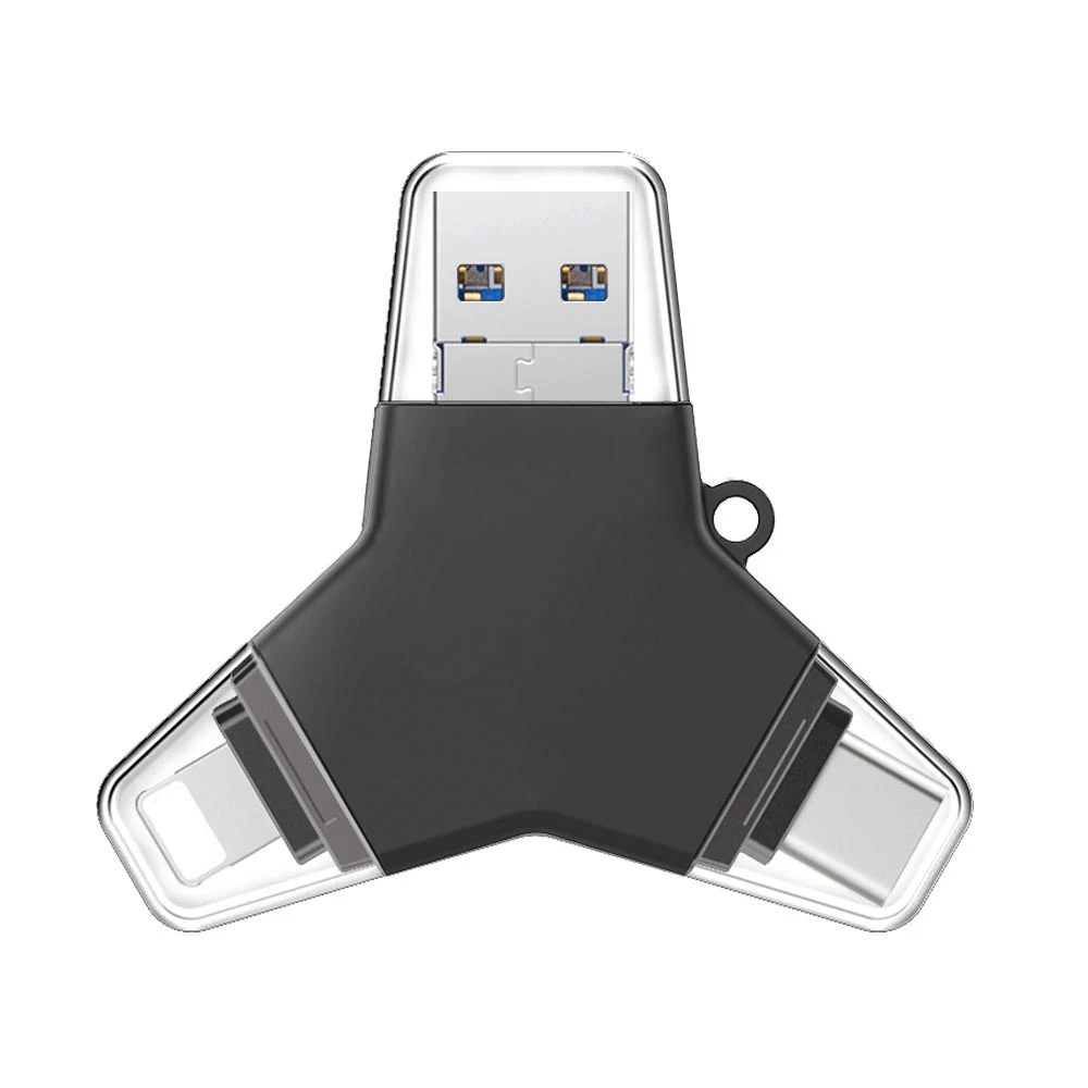 Ingelon USB 3,0 флэш-накопитель 32 Гб 64 Гб 128 ГБ Флешка usb c micro typeC Android Y Стиль зашифрованный USB флэш-накопитель для iphone