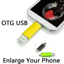 USB 2,0 OTG USB флешка 8 ГБ 16 ГБ 32 Гб Ручка-накопитель 64 ГБ флешки 2 ТБ 1 ТБ Memory Stick Mini USB Stick для смартфонов планшеты PC
