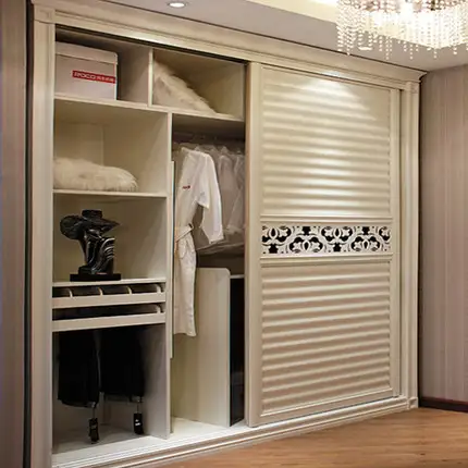 Latest Cheap Laminate Plywood Bedroom Wooden Cloth Wardrobe Closet