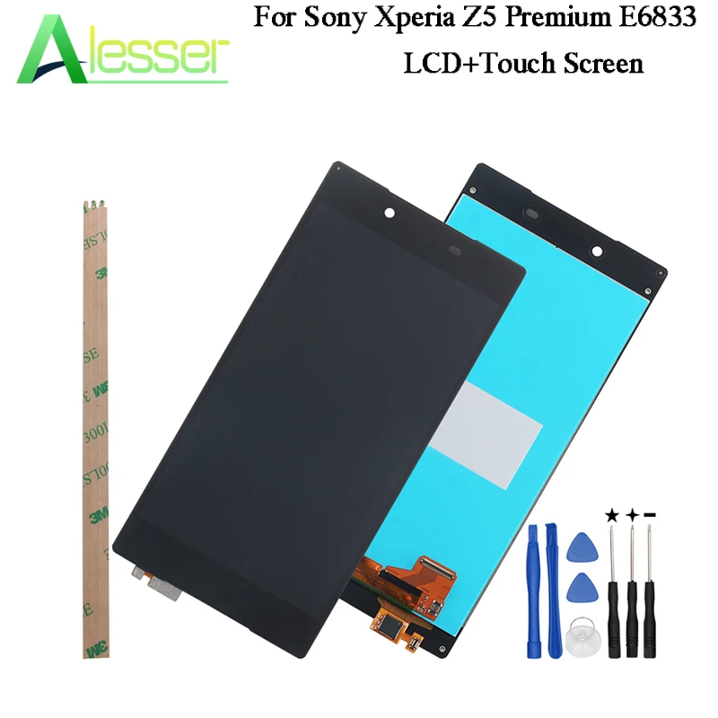

Alesser For Sony Xperia Z5 Premium E6833 LCD Display And Touch Screen Tested Assembly For Sony Xperia Z5 Premium +Tools 5.5''