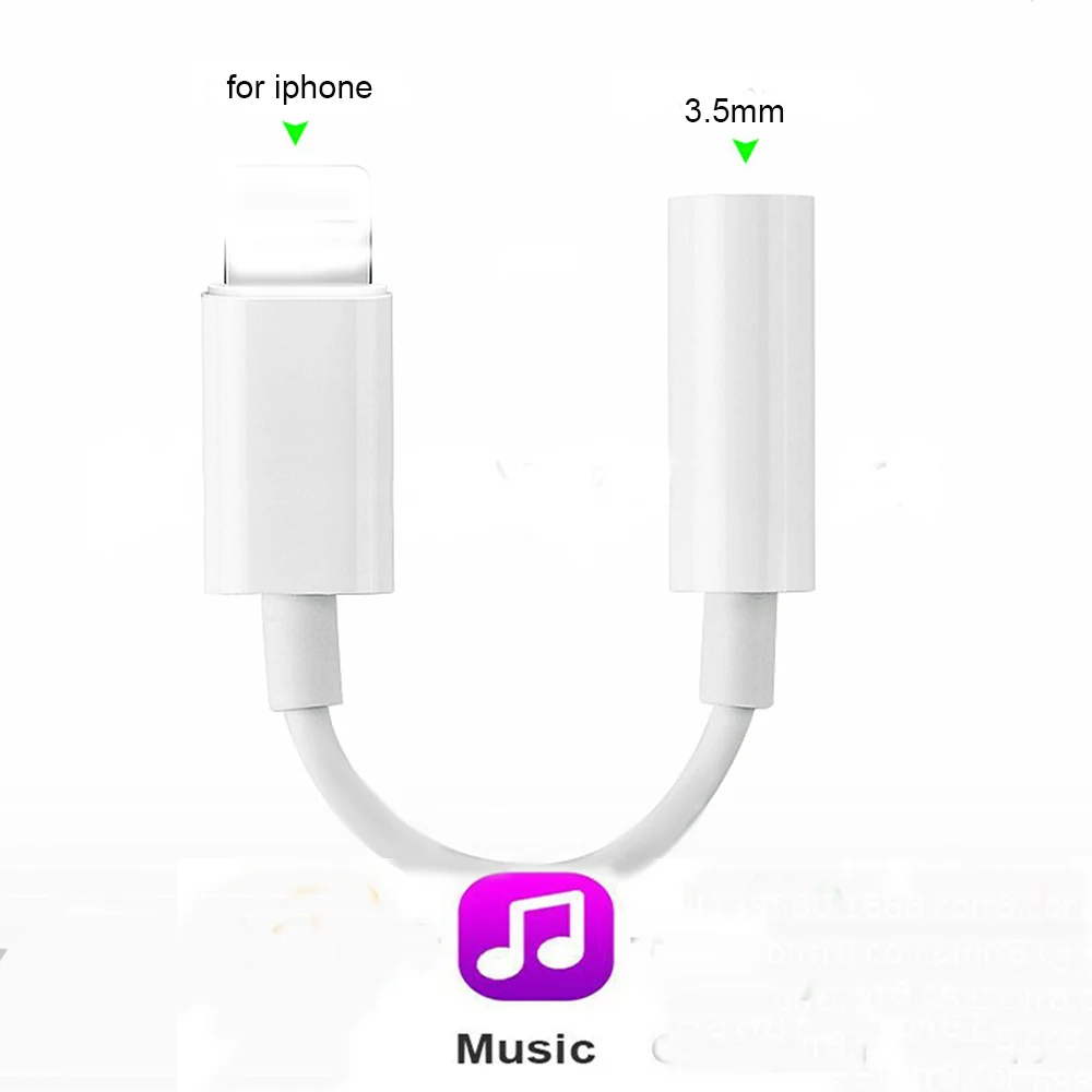 Goede 3.5mm Jack Audio Converter Voor iphone X 8 8 plus 7 7 plus Oortelefoon Headset Muziek Adapter Voor IPad ondersteuning IOS 11