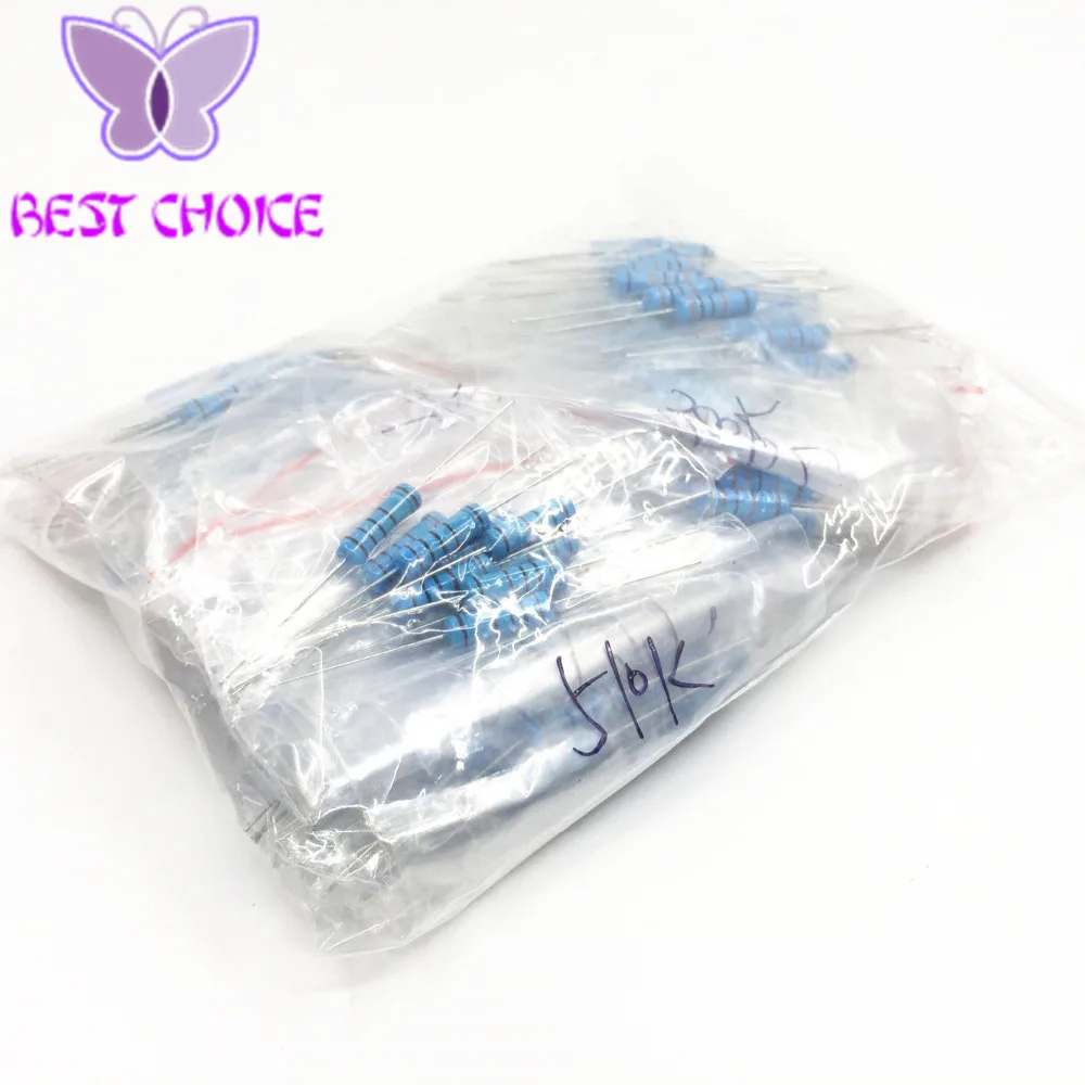 

Freeshipping 2W Metal Film Resistors 22R-1M 23 value 230pcs 2W resistor package 1% 23 kinds of commonly resistance resistor kit